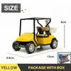 1:38 Alloy Vintage Diecast Golf Cart Buggy Shuttle Model Classic Pull Back Car Model Miniature Vehicle Replica Collection