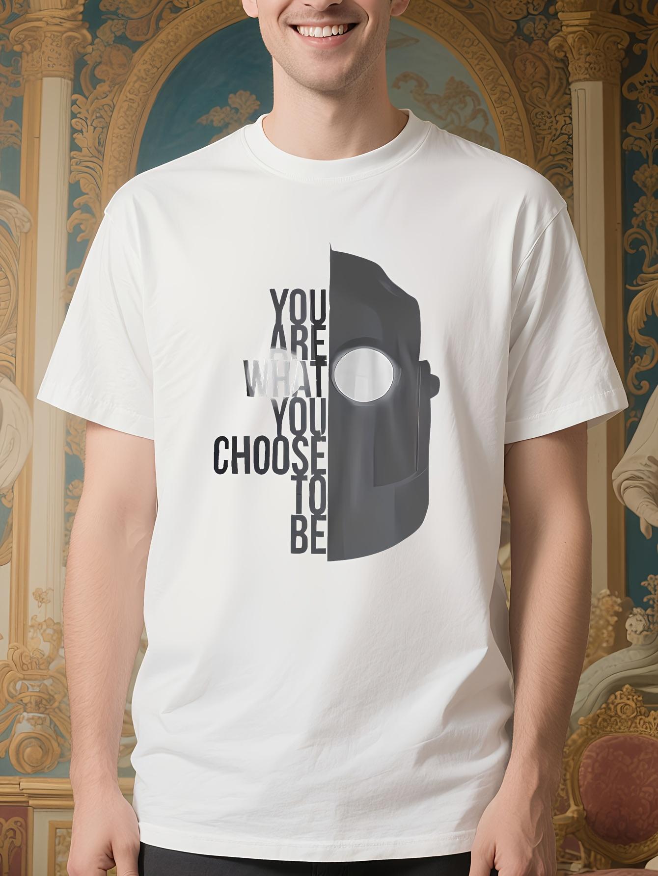 Heavyweight 100% Cotton Tshirt - Choose to Be Giant Quote... M