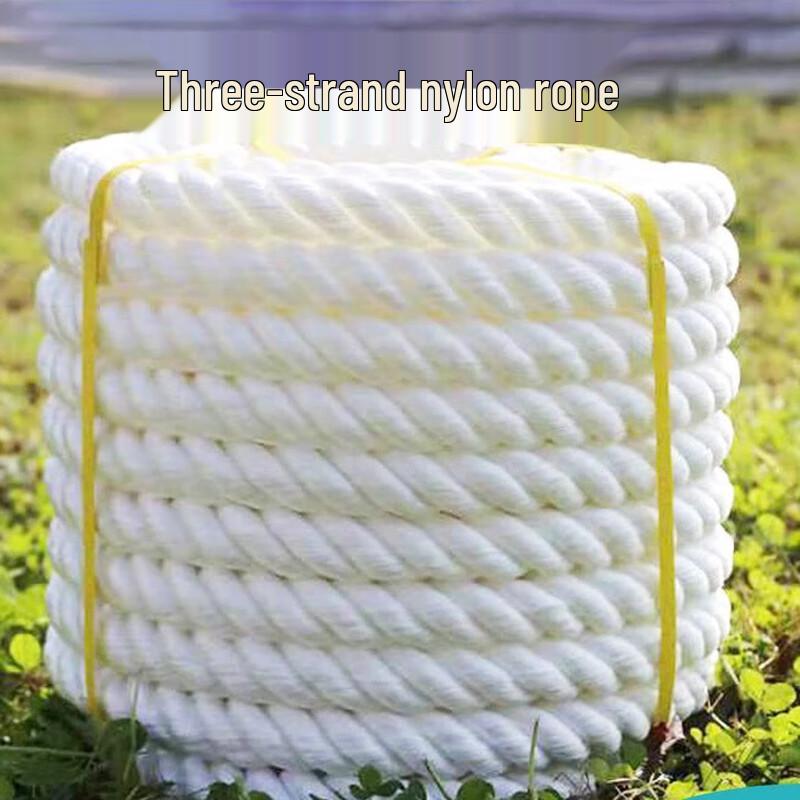 White Nylon Polypropylene Three-Strand Rope 24mm 100m
