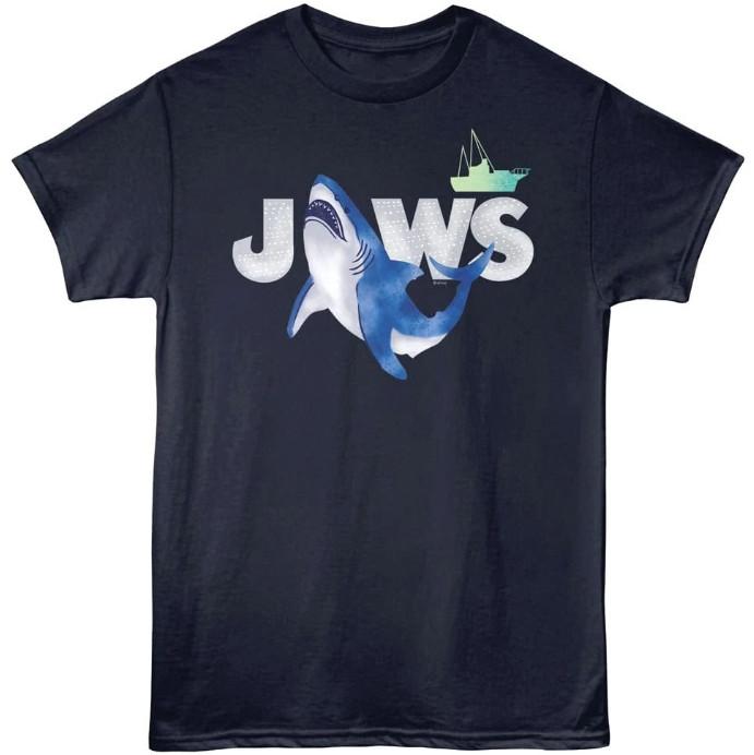 Jaws Watercolor Shark Men s T Shirt XXL