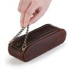 Leather Pencil Case Organizer Portable Pen Cases Storage for Drawing Pencils and Markers Zipper Stationery Pencil Bags