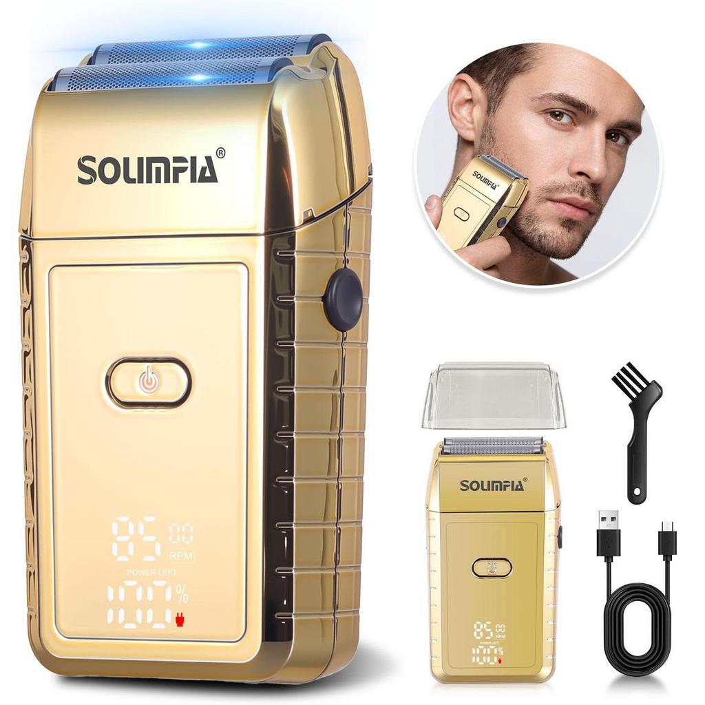 SOUIMPIA 3D Flexible Blade Shaver 7500/8500RPM Dual-Speed Motor with USB Charging