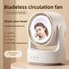 Makeup Mirror Desktop Shaking Mute Leafless Circulating Fan Home USB Live Streaming Lighting Fan Outdoor Bladeless Desktop