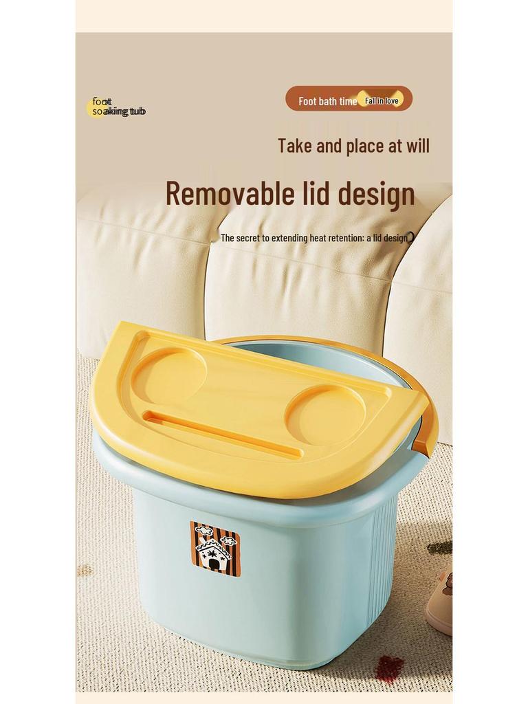 Thickened Heat-Preserving Foot Bath Basin for Home and Dorm Use