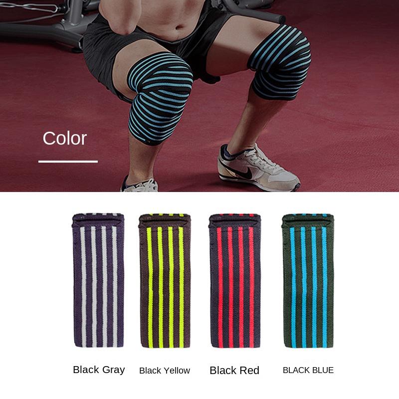 Elastic Weightlifting Knee Bandage Squat Knee Support Length 195cm