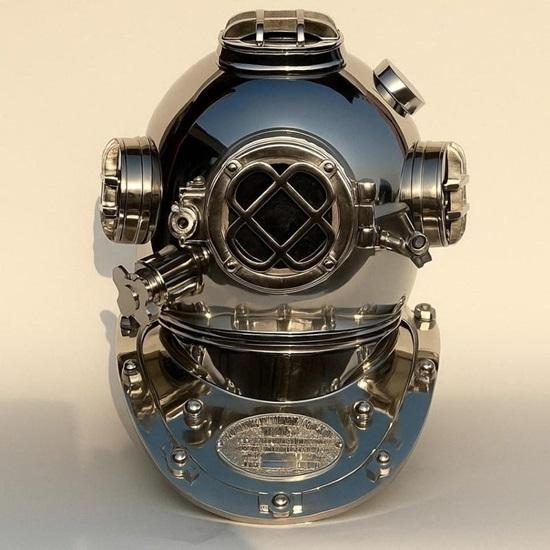 

45,72 см Мини Медный Латунный Шлем Водолаза Реплика Mark V Морской Декор