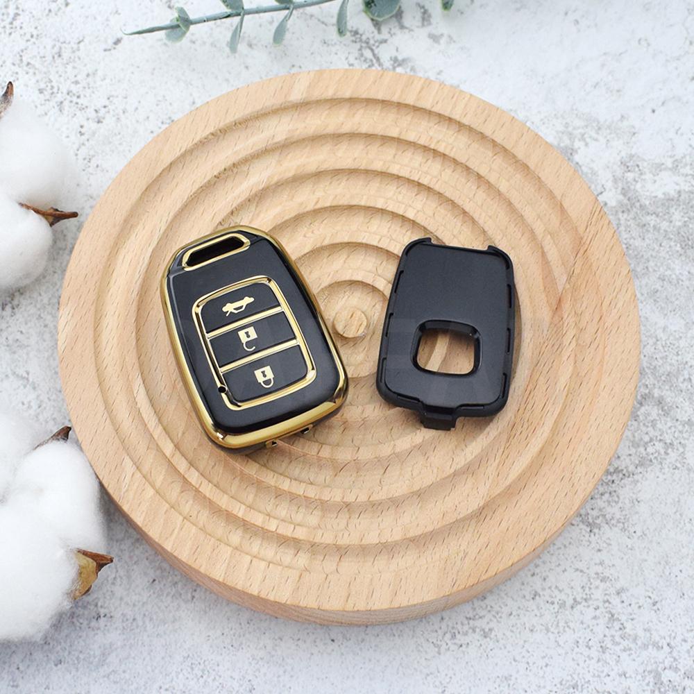 3 Buttons TPU CAR KEYLESS FOB SMART KEY COVER FIT FOR HONDA ACCORD CIVIC CRV JAZZ HR-V 2014 2015 2016 REMOTE CASE HOLDER