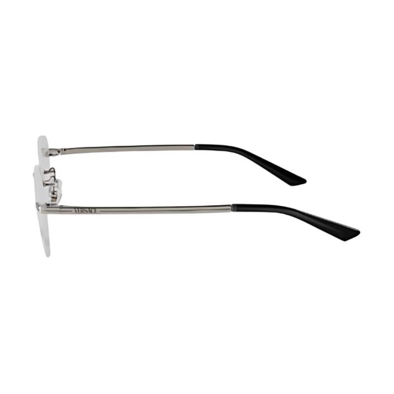 Versace Simple literary metal irregular shape optical frame men and women same style couple style multi-color 0VE1314D-Silver temples 55