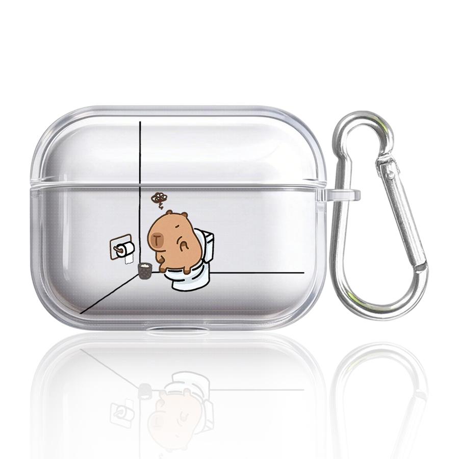 

Чехол для Airpods Pro2 Pro3 2 4 1 3 Pro Прозрачный Чехол для Наушников Обложка Мультяшная Морская Свинка Airpods 3