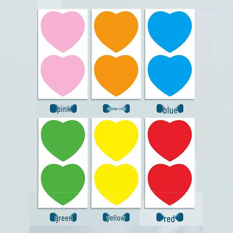 

Heart-Shaped Self-Adhesive Name Stickers for Kindergarten