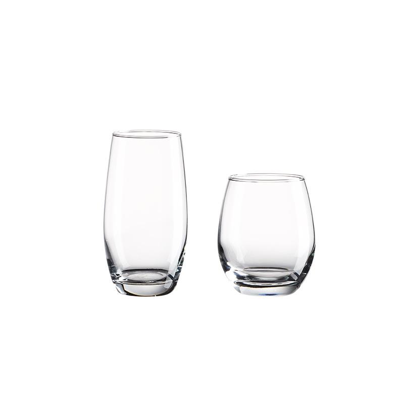 Eiförmiges Glas: Perfekt für Wasser, Saft, Bier, Mousse oder Joghurt