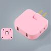 4 In 1 Rotatable Socket Converter Flat Pin Plug AC Outlet Extender Wall Tag Plug with 2USB Charge Adapter 180°Rotary