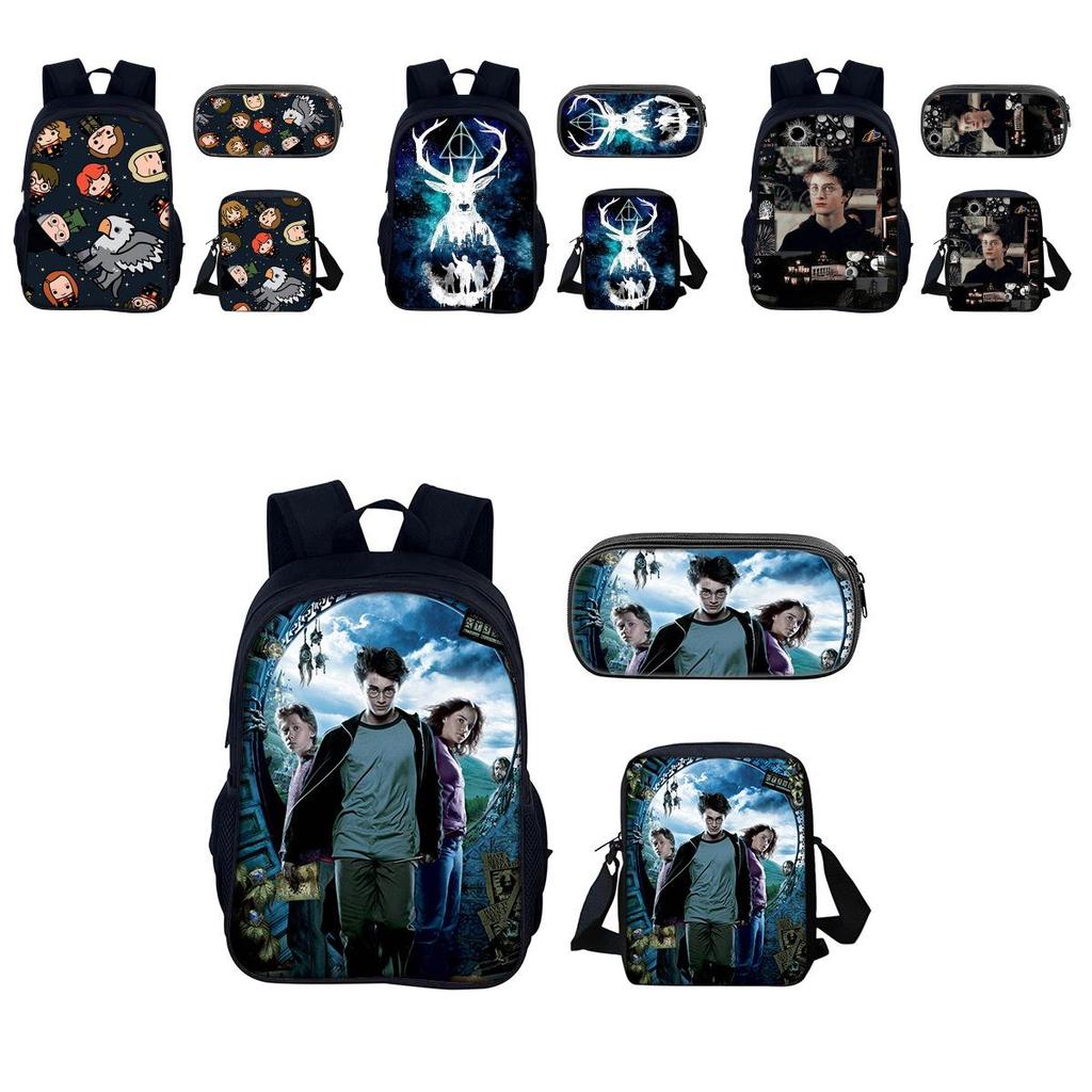 Harry Potter Rucksack für Schule und Reisen aus Nylonmaterial mit 20 l Fassungsvermögen für Schüler und Jugendliche