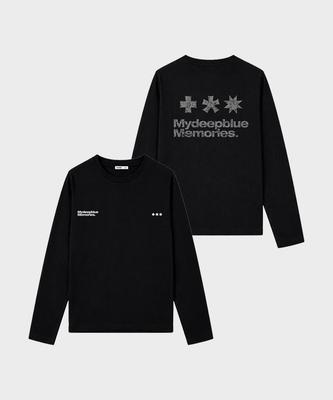 Maidibbeullumemolijeu (W/M) Crack Symbol Long Sleeve(Black)