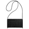 Bottega Veneta Solstice Muse Brass Finish Flap Magnetic Closure Calfskin Phone Bag Women phone bag black 805975V4R421019