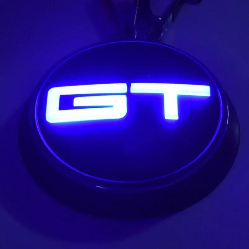LED Auto Front Hood Emblem for Ford GT Logo Mustang 2015-2019 Rear Trunk Badge Light Car Styling Modification Accessories