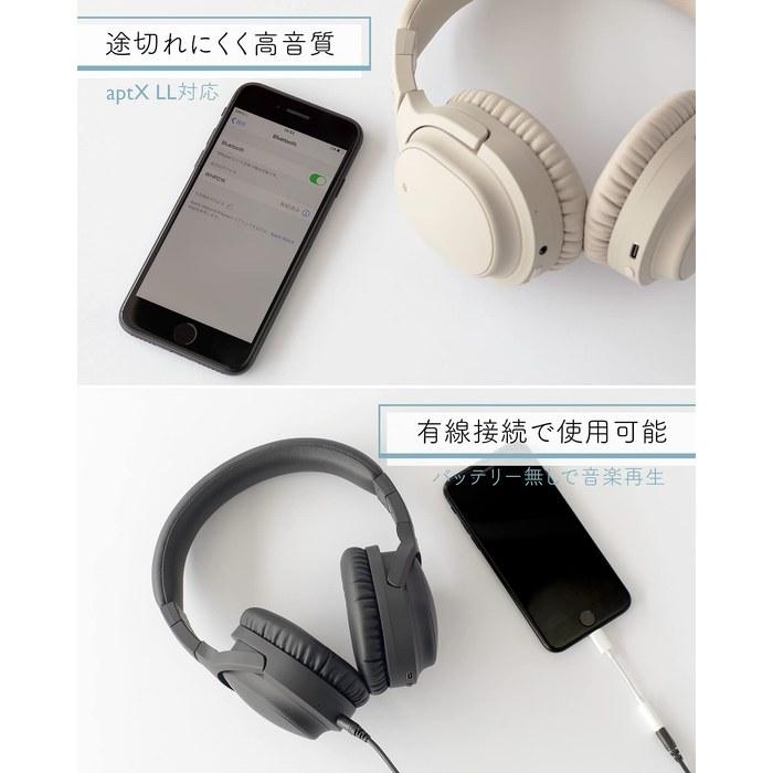 ag WHP01K Wireless Headphones Bluetooth Noise Cancelling with Mic (Cream)
