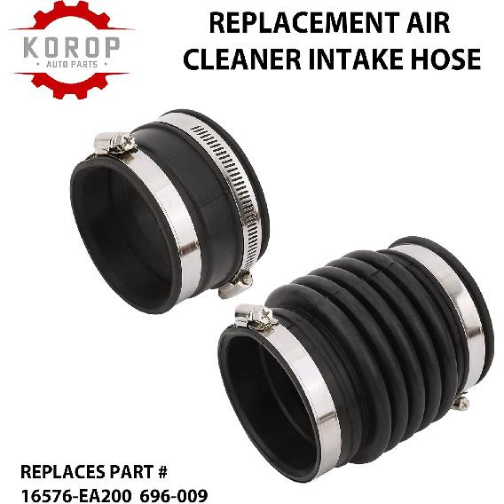 Air Cleaner Intake Hose Replaces# 16576-EA200 Fits for 2005-2019 Nissan Frontier, 2005-2012 Pathfinder, 2005-2015 Xterra, Fresh Intake Boot Tube Duct
