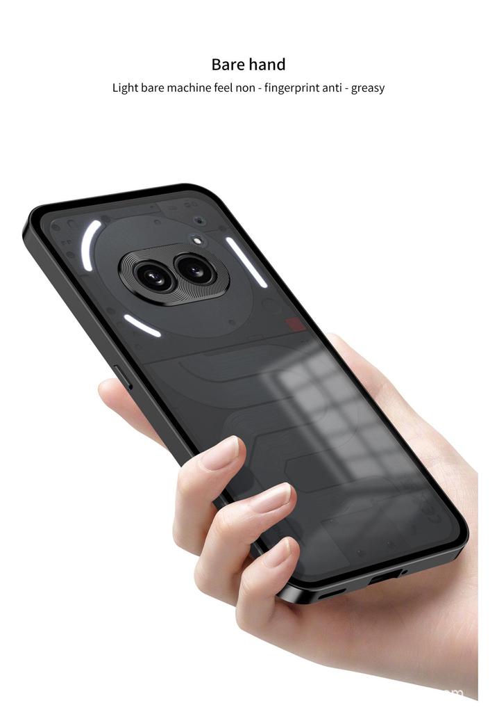 Universal Magnetic Metal Anti-Drop Case for Nothing Phone 2/2A/2A Plus with Snap Button.