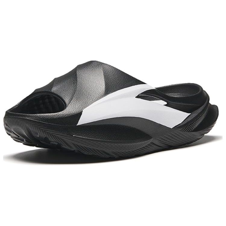 Anta Comfortable Anti-Slip Slide Sandals Men Footwear Black White 112438521-4