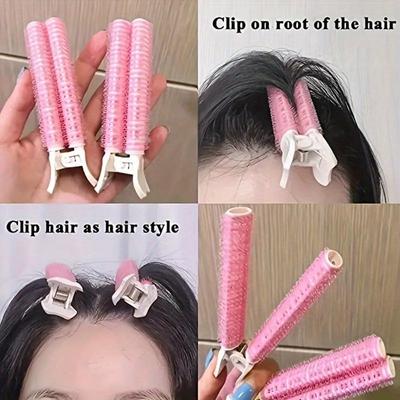 1pcs Lazy High Headtop Artifact, Air Bangs Curling Iron, Forehead Hair Shaping Fluffy Headband Accessory