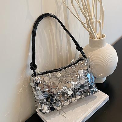 New Niche Design Shoulder Portable Chain Women's Bag Trend Sequins Personalized Fashion Women's Bag Messenger Bag