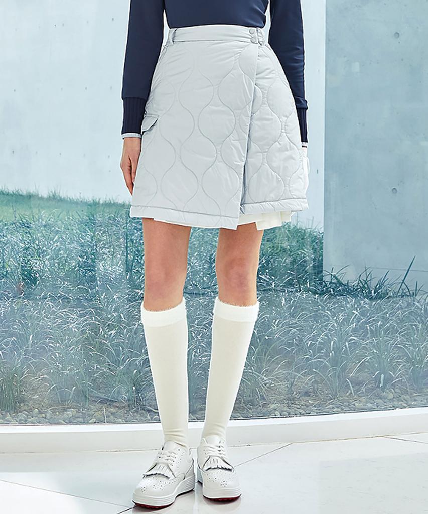 XEXYMIX Quilted Cover-Up Wrap Skirt Xgfsk15J3
