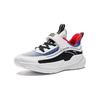 Anta Comfortable Simple Shock Absorbing Durable Low Top Kids Running Shoes Kids Running Shoes White Blue Red A312425513-4