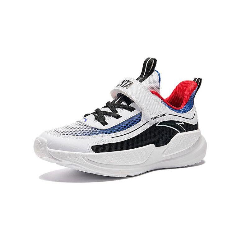 Anta Comfortable Simple Shock Absorbing Durable Low Top Kids Running Shoes Kids Running Shoes White Blue Red A312425513-4