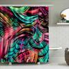 Abstrakter bunter Duschvorhang Perfekt für ein Spa-ähnliches Erlebnis in Ihrer Badezimmerdekoration