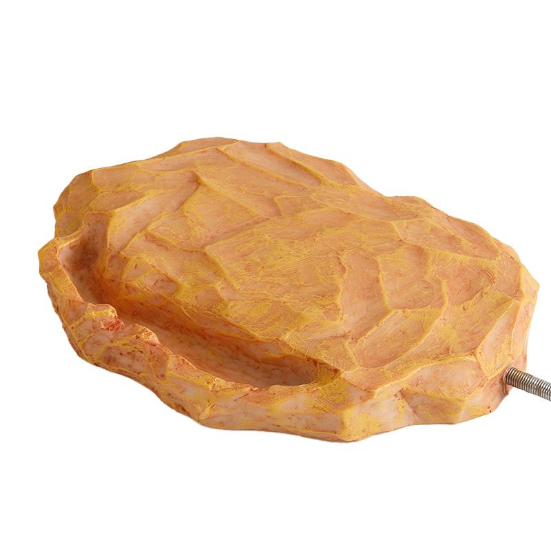 Reptile Temperature Control Heating Insulation Reptile Rock Heater Tortoise Lizard Heaters Reptile Heaters жёлтый