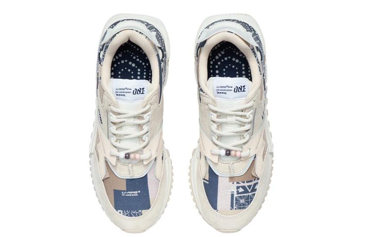 Li Ning 001 Slip Resistant, Abrasion Resistant, Lightweight Low Top Running Shoes Women's Light Taupe AGCR122-8