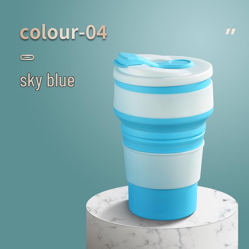 Silicone Folding Travel Cup - Portable, High-Temperature Resistant, Ideal for Mouthwash, Camping, and Outdoor Use