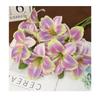 Two Head Silk Orchid Artificial Flower Bouquet with Bendable Stems for Wedding