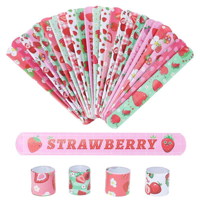 

12 шт. Сладкие фрукты Клубничная тема Слэп-браслеты Игрушка для детей Девочка Сувениры на день рождения Детский душ Подарки для гостей Наполнители для пиньяты