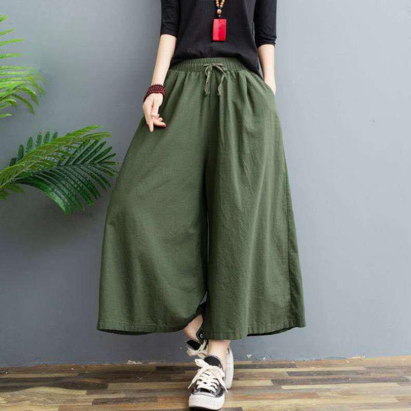 Women's Fashion Casual Solid Color Print Pants & Capris