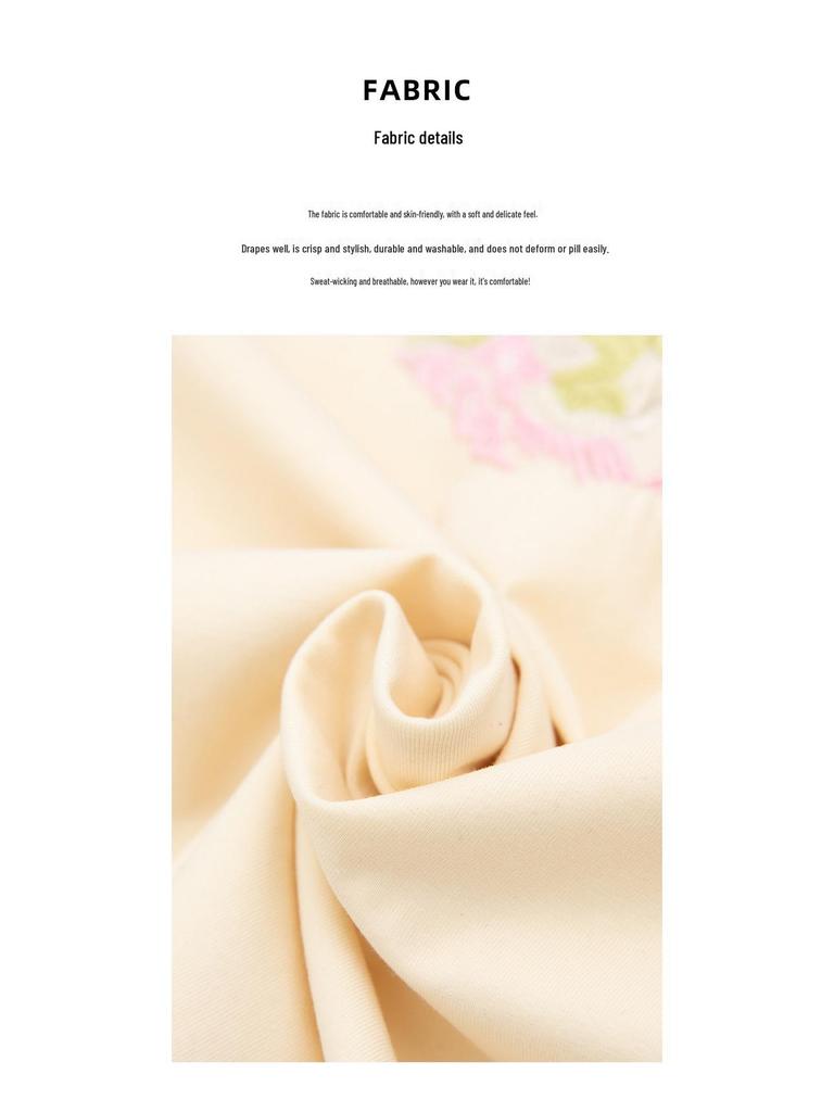 Damen Übergröße Baumwoll-T-Shirt mit Stickerei - Kurzarm, lockere Passform für den Sommer