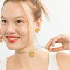 June Flower Earring_Yellow