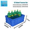 Rectangular Plastic Parts Box with Thickened Walls for Hardware and Tools