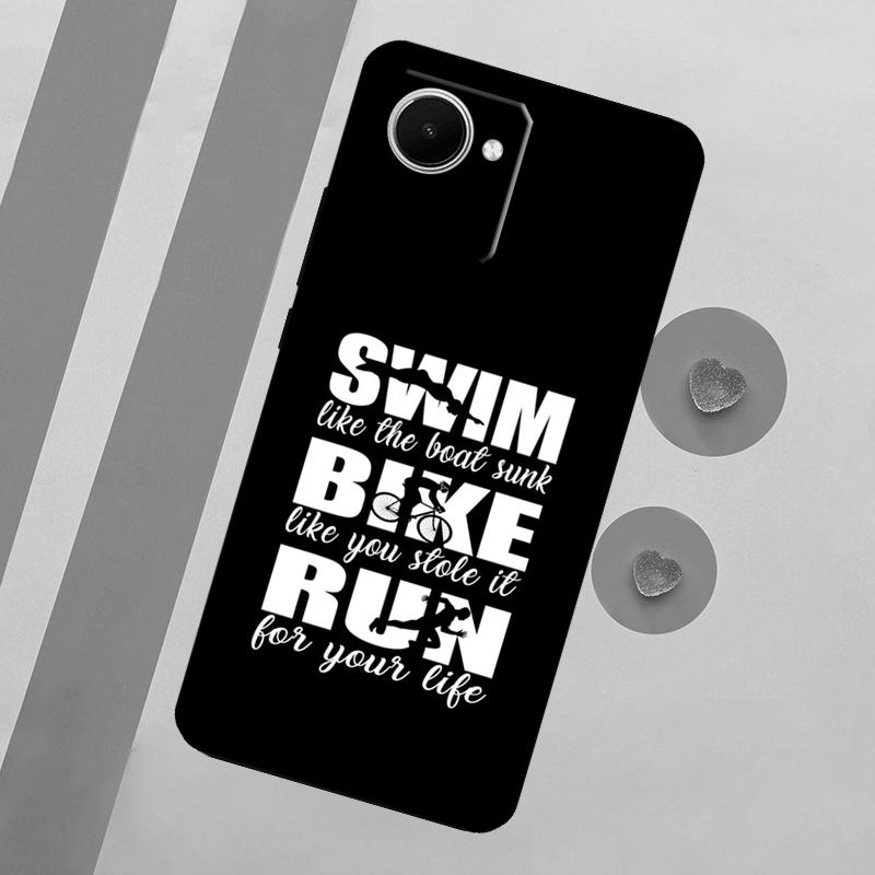 

Triathlon Tri Life Swim Bike Run For Realme C71 C55 C53 C67 C75 C61 C33 C63 C51 C65 10 11 12 13 14 15 Pro Plus GT7 Pro Case Realme C21Y C25Y