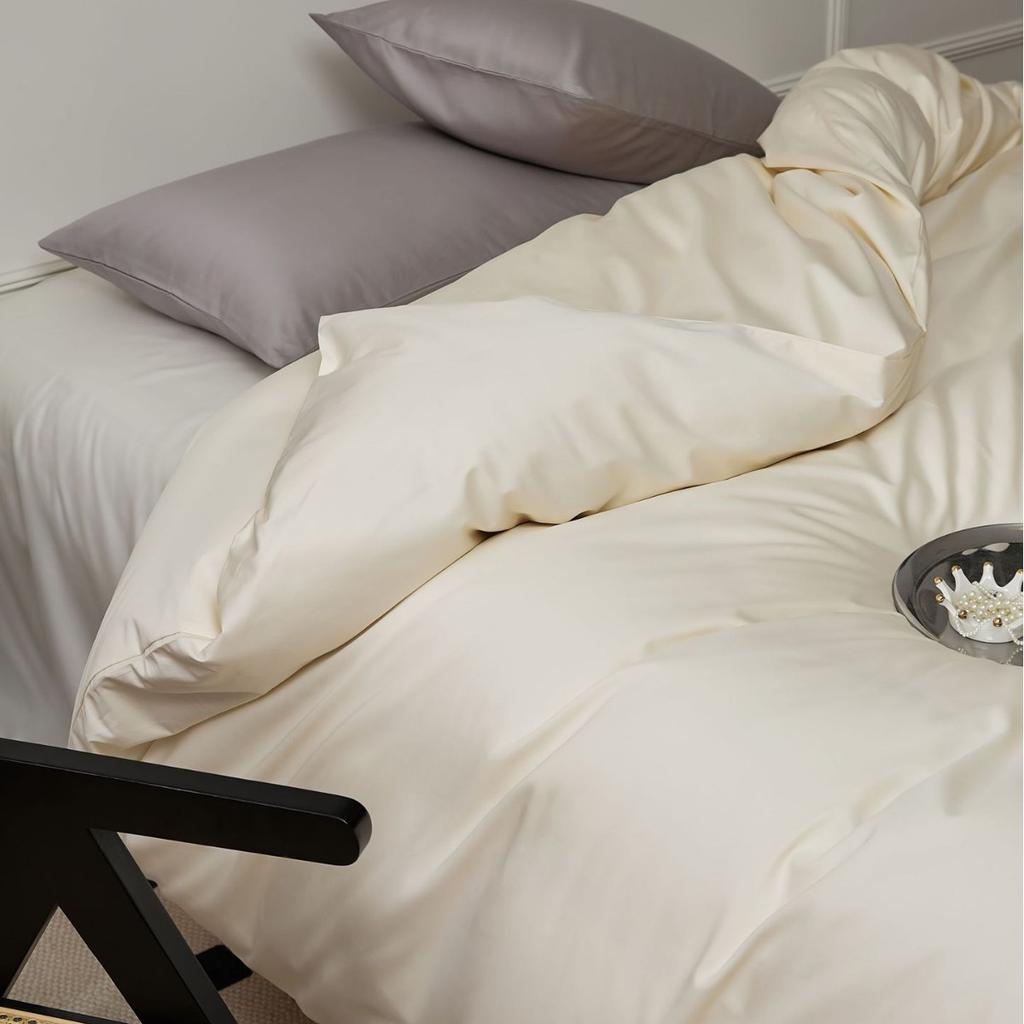 100 Xinjiang Long-staple Cotton Four-season All-cotton Solid Color Simple Single Product Bed Sheet Pillowcase Mattress Pure Cotton Quilt Cover