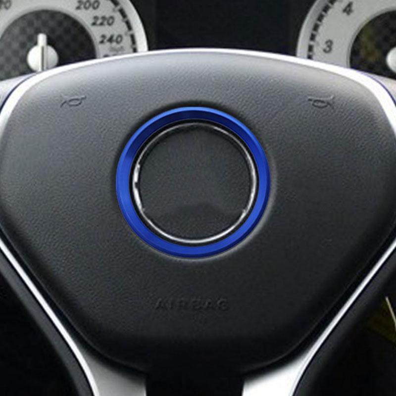 Car Steering Wheel Center Emblem Decoration Rings Stickers Cover for Mercedes Benz GLE CLA GLA W213 W246 W205