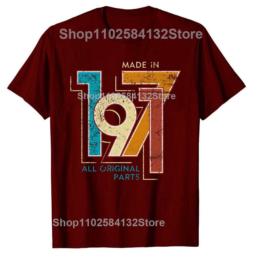 Male Limited Edition Made In 1971 Vintage TShirt Streetwear 54th Birthday Gift Tshirt Short Sleeve Cool T Shirt Cotton Tee Tops