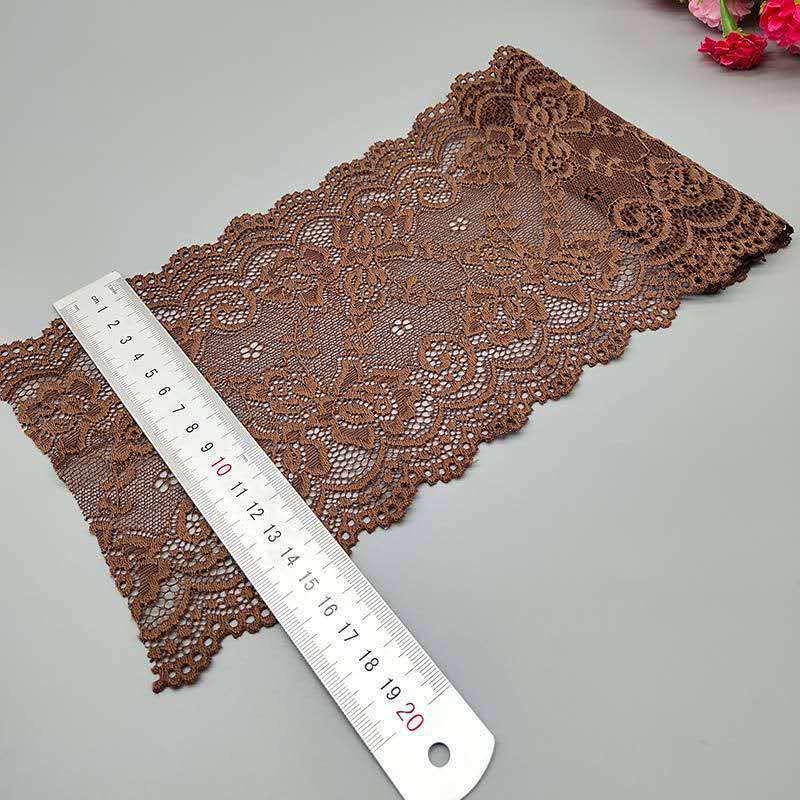 15cm Wide Soft Elastic Lace Trim for Skirts - Multi-color Options Available