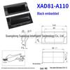 Embedded Plastic Pull Handle: Clip-in Hidden Snap Fastener for Cabinet Doors XAD41/42.
