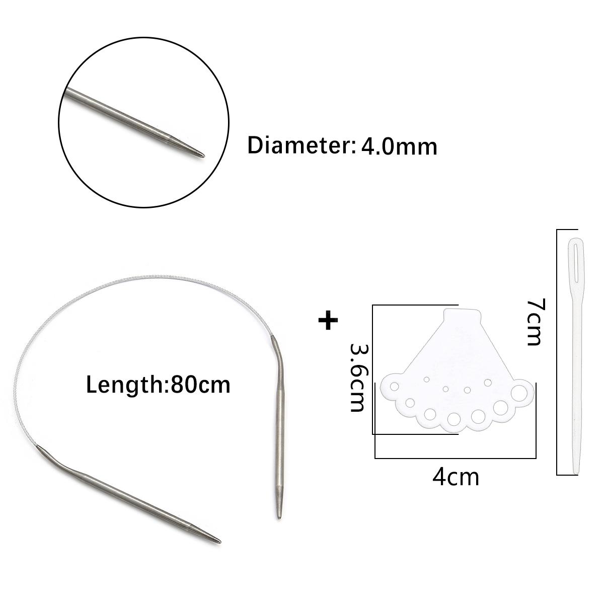 

1 шт., кольцо из нержавеющей стали, игла, полый свитер, игла, аксессуары для рукоделия