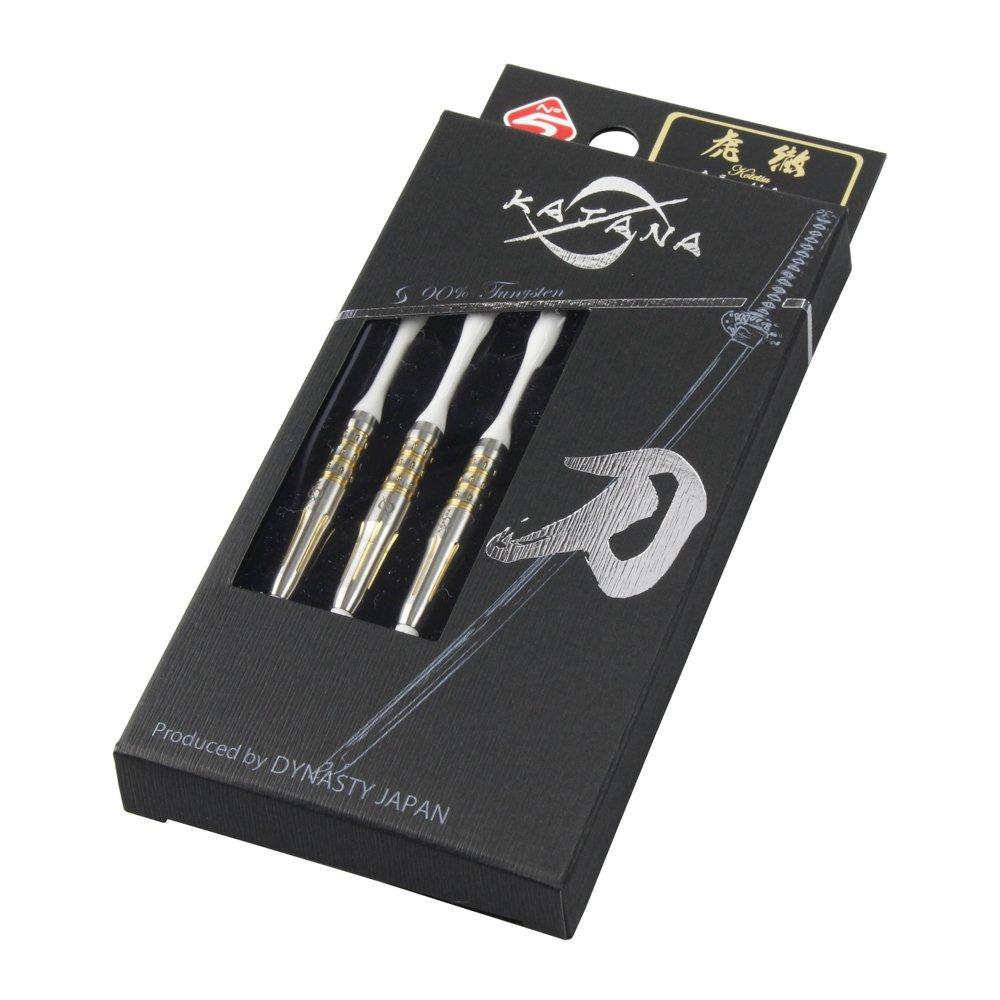 Dynasty Katana Kotetsu Tungsten 90% Steel Tip Darts Barrel 18.0g (01-70-006), Length 41.0mm, Max Diameter 7.4mm, with L-Shaft, Lip Point and Flight