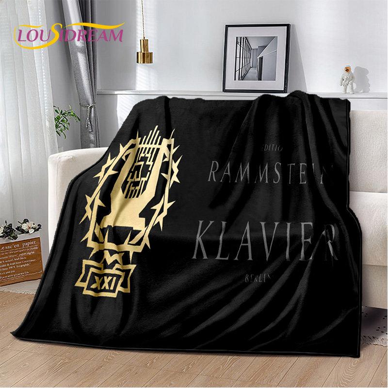 Heavy Metal Rock Band R-Rammstein Weiche Plüschdecke, Flanelldecke,  Überwurfdecke für Wohnzimmer, Schlafzimmer, Bett, Sofa, Picknick-Abdeckung