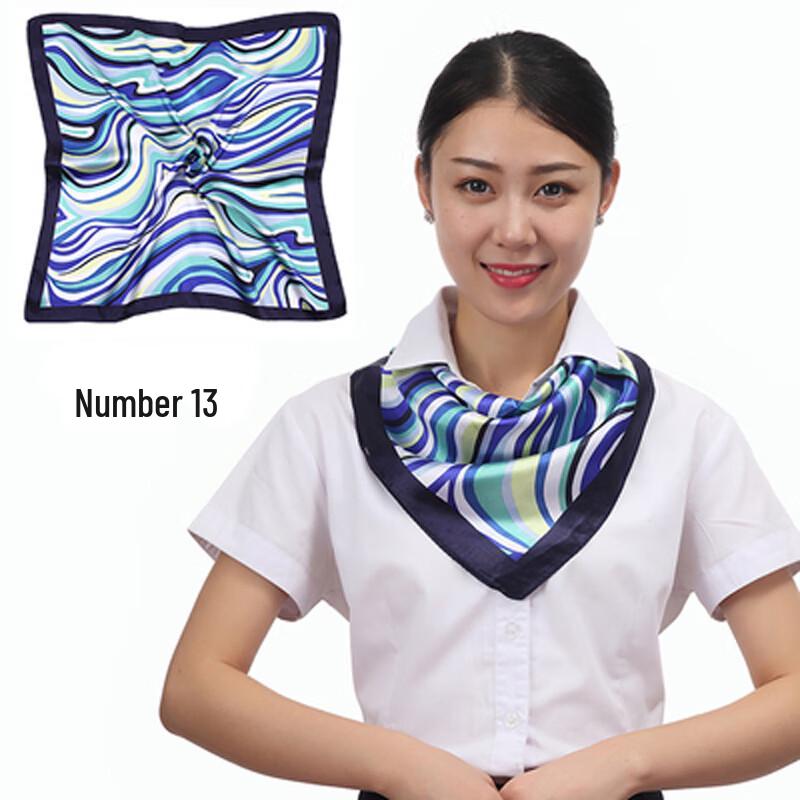 Professional Imitation Silk Square Scarf - 5 Pack