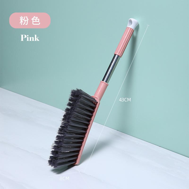 

Multi Functional Brush Durable Stainless Steel Long Handle Room Gap Bed Desktop Sofa Dust Removal Brush Household Cleaning Tool рожевий